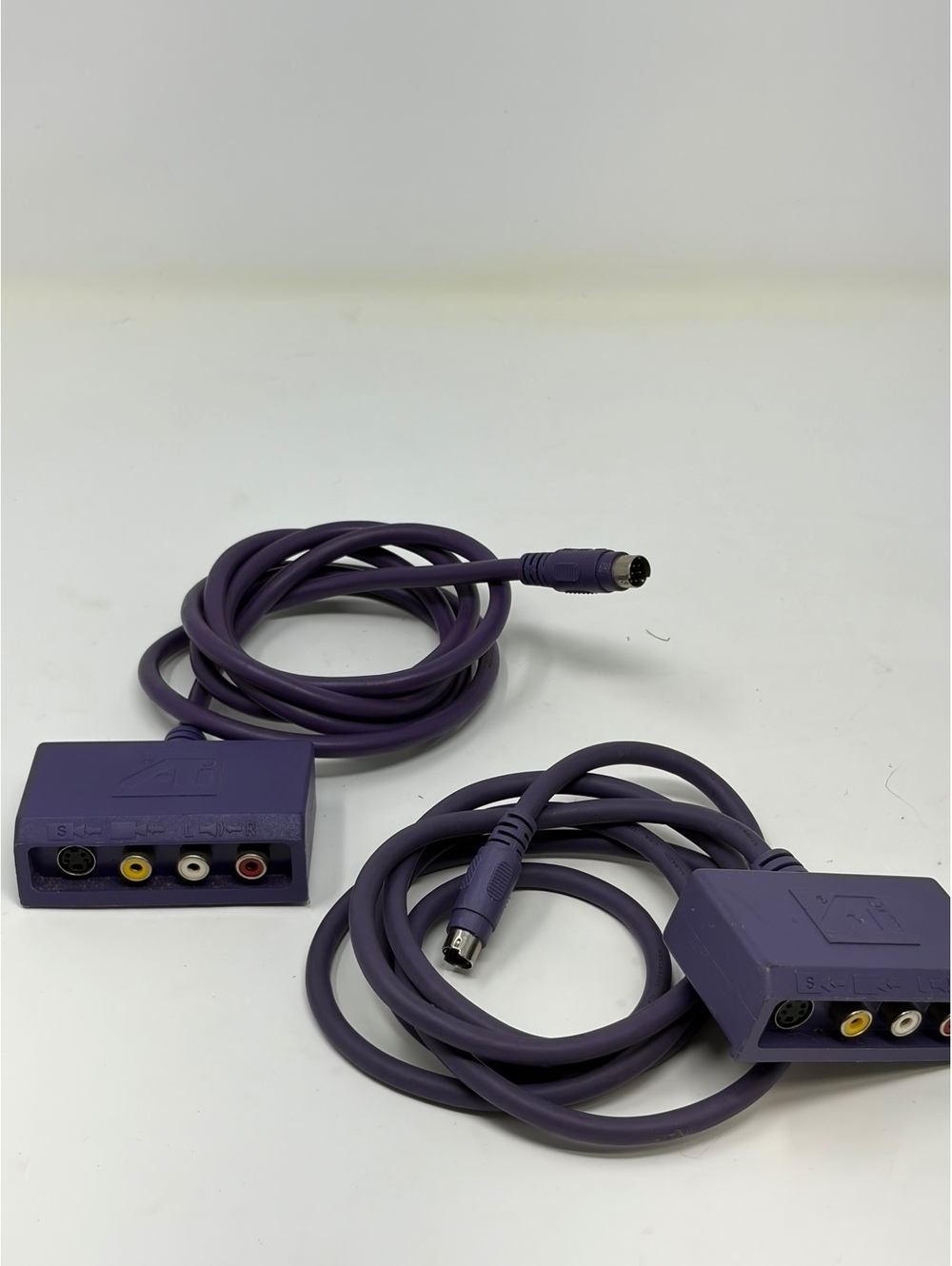 Purple AV Adapter Cable with S-Video and RCA Connectors